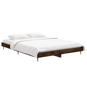 Rám postele bez matrace kouřový dub 140x190 cm kompozitní dřevo - obrázek 3
