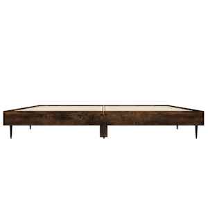 Rám postele bez matrace kouřový dub 140x190 cm kompozitní dřevo - obrázek 6