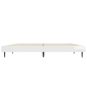 Rám postele bílý s vysokým leskem 135 x 190 cm kompozitní dřevo - obrázek 6