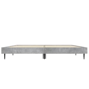 Rám postele betonově šedý 135 x 190 cm kompozitní dřevo - obrázek 6