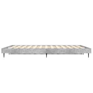 Rám postele betonově šedý 120 x 190 cm kompozitní dřevo - obrázek 7