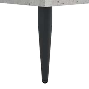Rám postele betonově šedý 120 x 190 cm kompozitní dřevo - obrázek 8