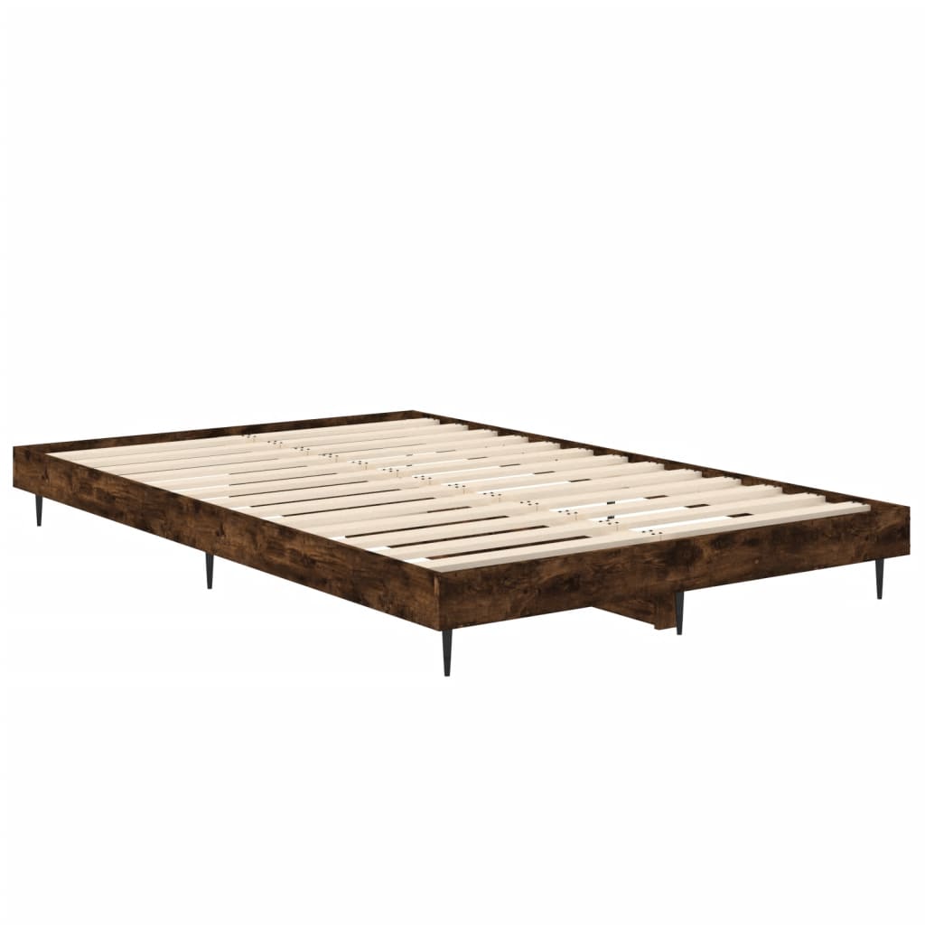 Rám postele kouřový dub 120 x 190 cm kompozitní dřevo