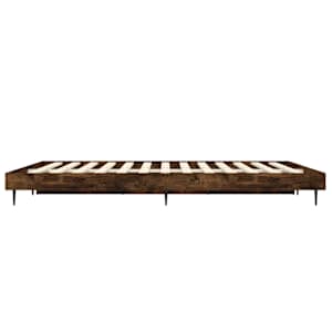 Rám postele bez matrace kouřový dub 120x190 cm kompozitní dřevo - obrázek 7