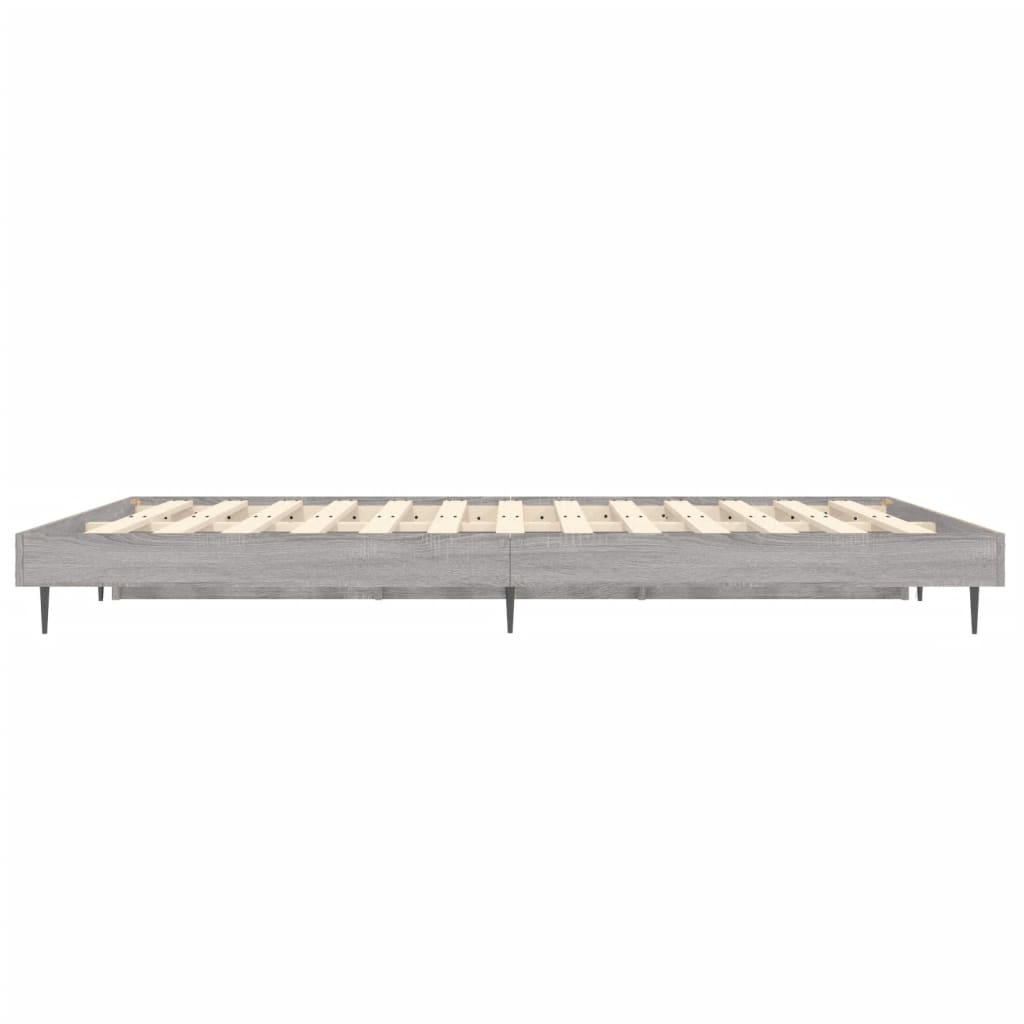 Rám postele šedý sonoma 120 x 190 cm kompozitní dřevo