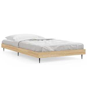 Rám postele bez matrace dub sonoma 90 x 190 cm kompozitní dřevo - obrázek 2