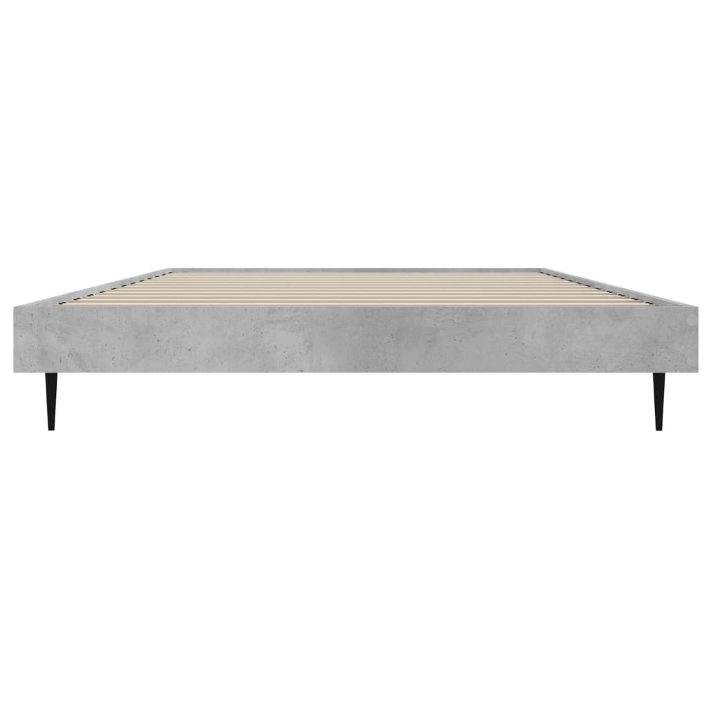 Rám postele betonově šedý 90 x 190 cm kompozitní dřevo