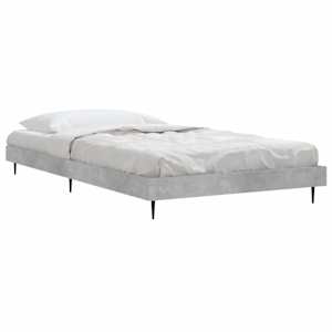 Rám postele betonově šedý 90 x 190 cm kompozitní dřevo - obrázek 3