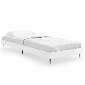 Rám postele bílý s vysokým leskem 75 x 190 cm kompozitní dřevo - obrázek 2