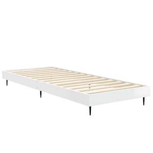 Rám postele bílý s vysokým leskem 75 x 190 cm kompozitní dřevo - obrázek 5