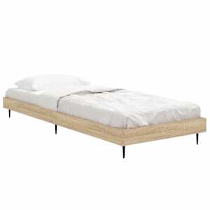 Rám postele bez matrace dub sonoma 75 x 190 cm kompozitní dřevo - obrázek 3