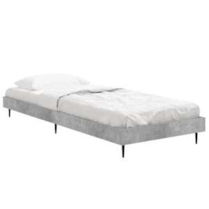Rám postele betonově šedý 75 x 190 cm kompozitní dřevo - obrázek 3