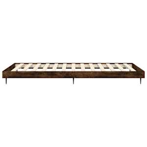 Rám postele bez matrace kouřový dub 75x190 cm kompozitní dřevo - obrázek 7