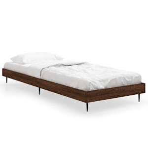 Rám postele bez matrace hnědý dub 75 x 190 cm kompozitní dřevo - obrázek 2