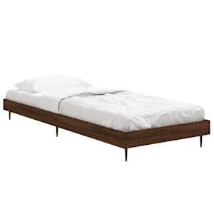 Rám postele bez matrace hnědý dub 75 x 190 cm kompozitní dřevo - obrázek 3