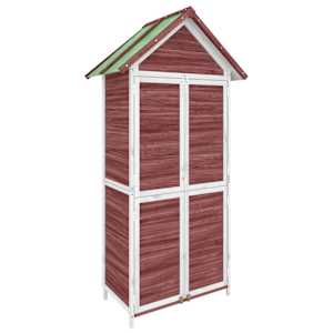 vidaXL aia t&ouml;&ouml;riistakuur, helepruun, 89 x 52,5 x 175 cm, m&auml;nnipuit