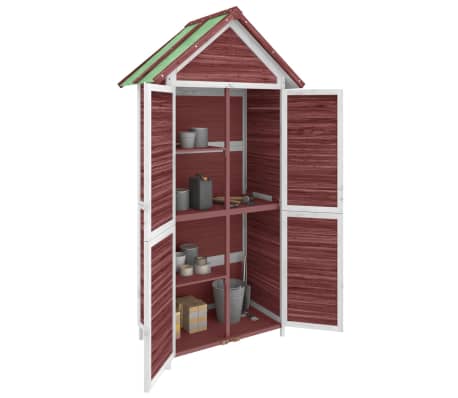 vidaXL Magazie de unelte grădină cafeniu 89x52,5x175 cm lemn masiv pin
