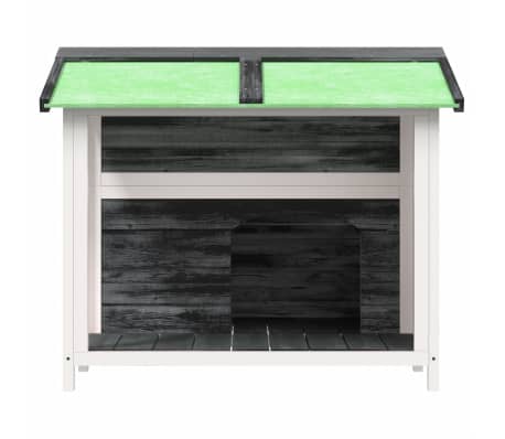 vidaXL Koirankoppi harmaa 96x87x80,5 cm t&auml;ysi m&auml;nty