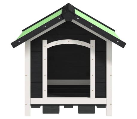 vidaXL Koirankoppi harmaa 65x65x61,5 cm täysi mänty