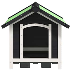 vidaXL Koirankoppi harmaa 65x65x61,5 cm täysi mänty