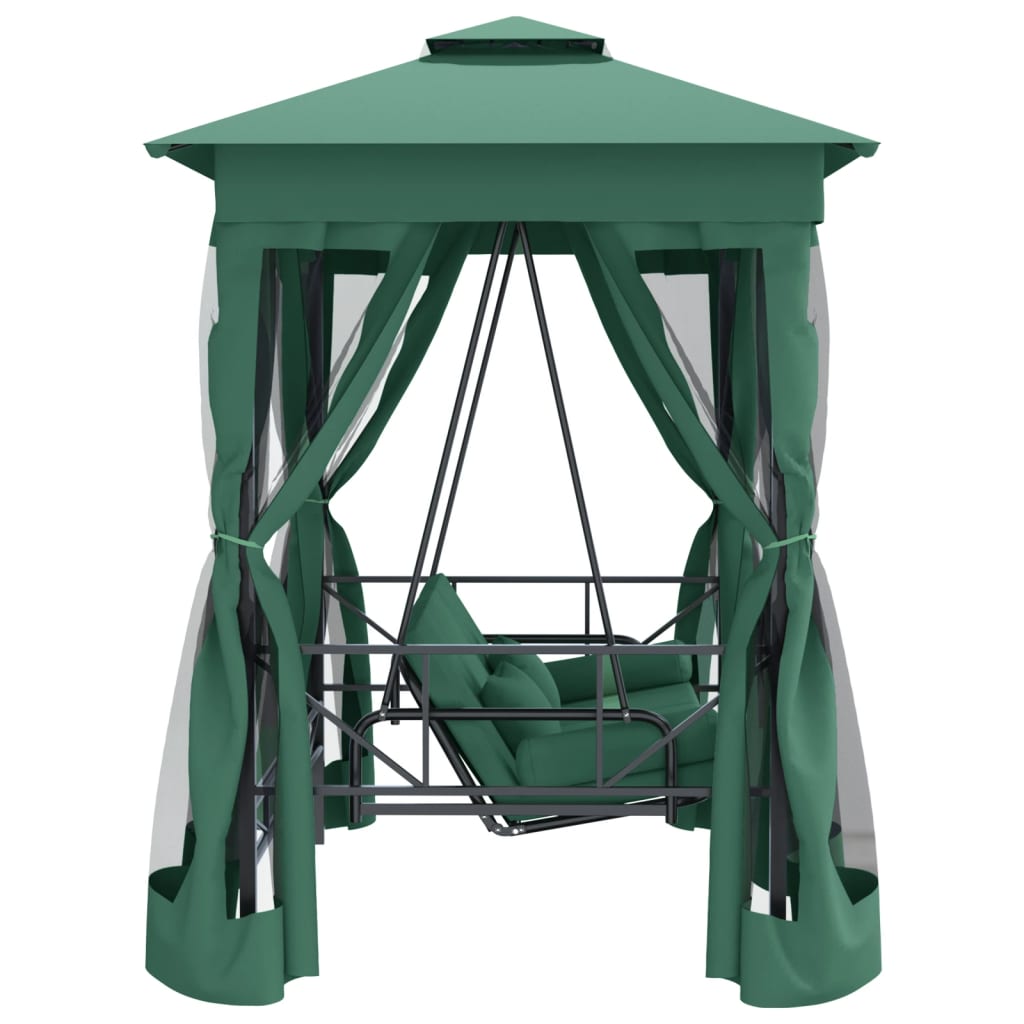 Belvédère Convertible en Balancelle Café Balançoire de vendre Jardin Patio vidaXL
