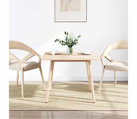 vidaXL Ploča za stol 90 x 90 x 2,5 cm od masivne borovine četvrtasta