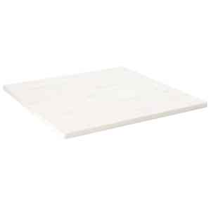Stolní deska bílá 90x90x2,5 cm masivní borové dřevo čtvercová - obrázek 1