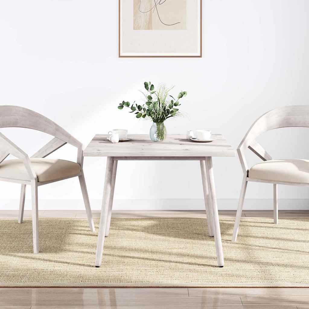 vidaXL fehér tömör fenyőfa ovális asztallap 90x90x2,5 cm