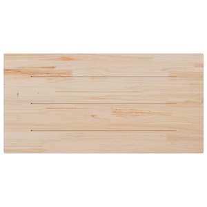 Stolní deska bílá 80x40x2,5 cm masivní borové dřevo obdélníková - obrázek 4
