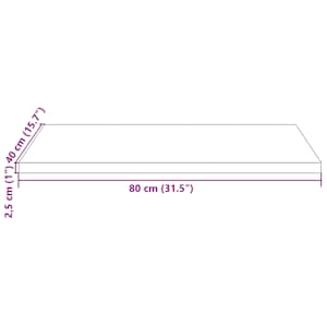 Stolní deska bílá 80x40x2,5 cm masivní borové dřevo obdélníková - obrázek 8