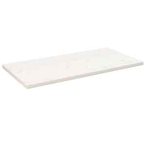Stolní deska bílá 100x50x2,5 cm masivní borovice obdélníková - obrázek 1