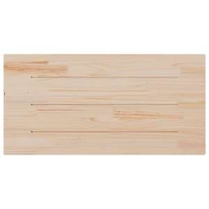 Stolní deska bílá 100x50x2,5 cm masivní borovice obdélníková - obrázek 4