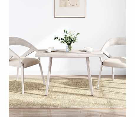vidaXL P&ouml;yt&auml;levy valkoinen 100x60x2,5 cm t&auml;ysi m&auml;nty suorakaide