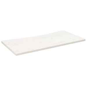 Deska psacího stolu bílá 100 x 50 x 2,5 cm masivní borové dřevo - obrázek 2
