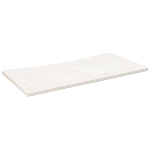 vidaXL kirjutuslaud, valge, 110x55x2,5 cm, m&auml;nnipuit