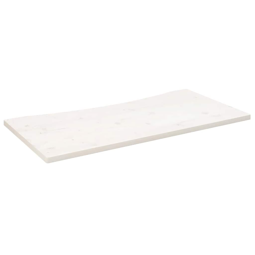 vidaXL Deska psacího stolu bílá 110 x 55 x 2,5 cm masivní borové dřevo