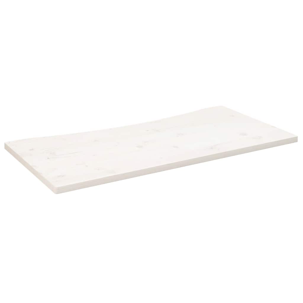vidaXL Deska psacího stolu bílá 100 x 60 x 2,5 cm masivní borové dřevo