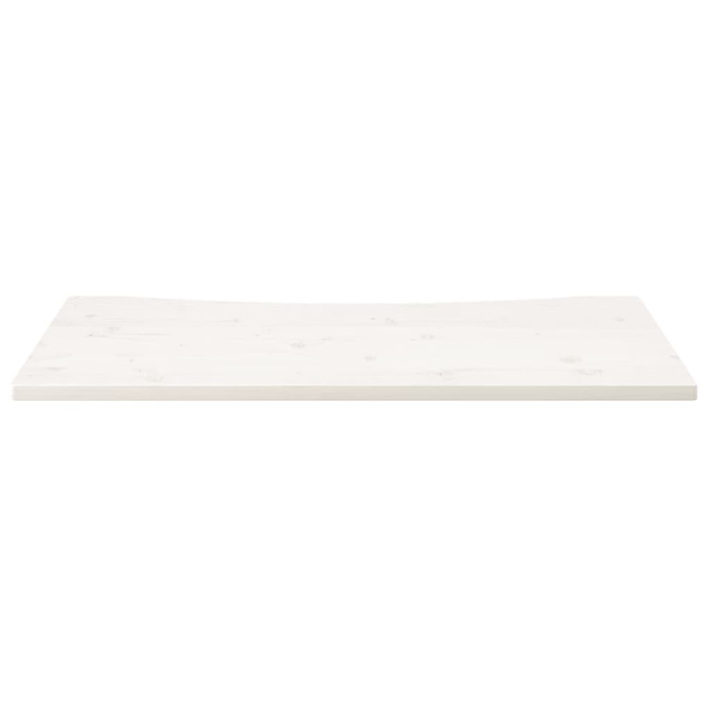 Fehér tömör fenyőfa asztallap 110 x 60 x 2,5 cm 