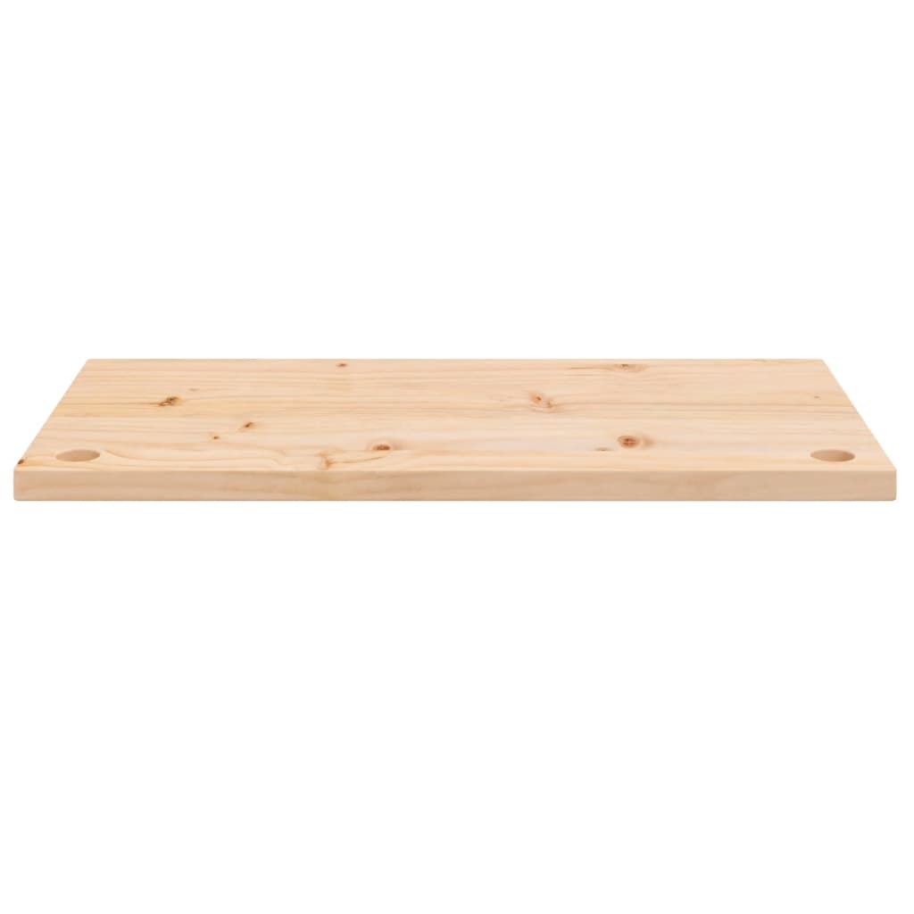 Maison Exclusive Tablero de escritorio madera maciza pino blanco 100x50x2,5  cm
