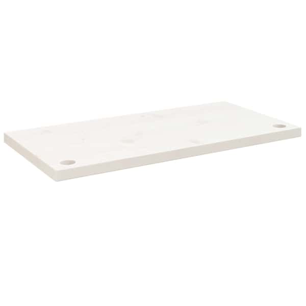 vidaXL kirjutuslaua plaat, valge, 80 x 40 x 2,5 cm, m&auml;nnipuit