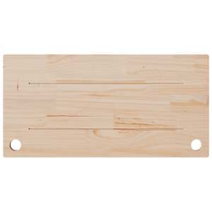 Deska psacího stolu bílá 80 x 40 x 2,5 cm masivní borové dřevo - obrázek 4
