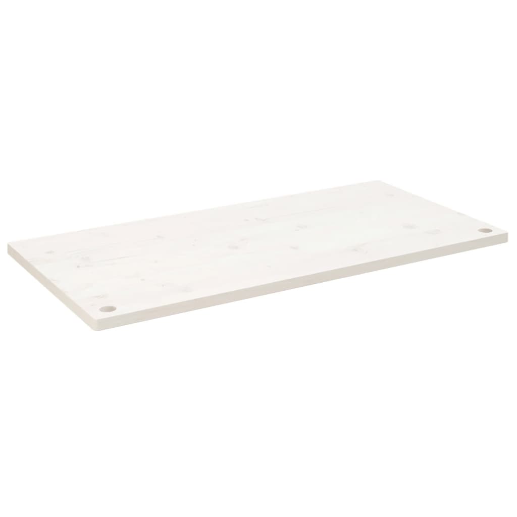 Fehér tömör fenyőfa asztallap 100 x 50 x 2,5 cm 