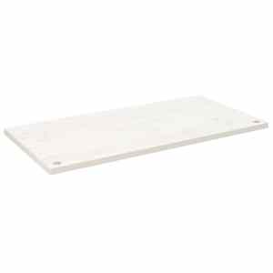 Deska psacího stolu bílá 100 x 50 x 2,5 cm masivní borové dřevo - obrázek 2