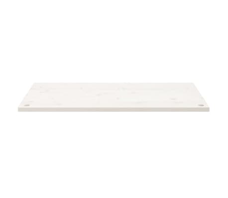 vidaXL Dessus de bureau blanc 100x50x2,5 cm bois massif de pin