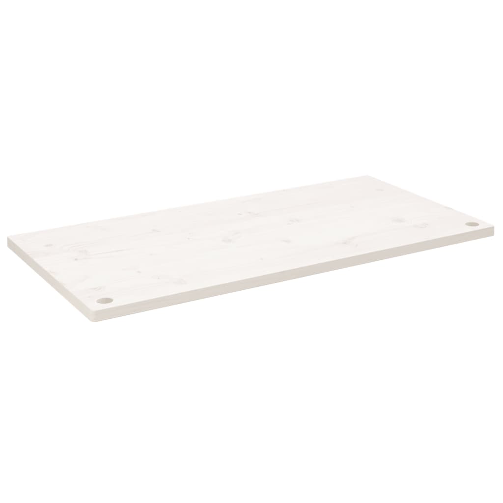 Fehér tömör fenyőfa asztallap 110 x 55 x 2,5 cm 