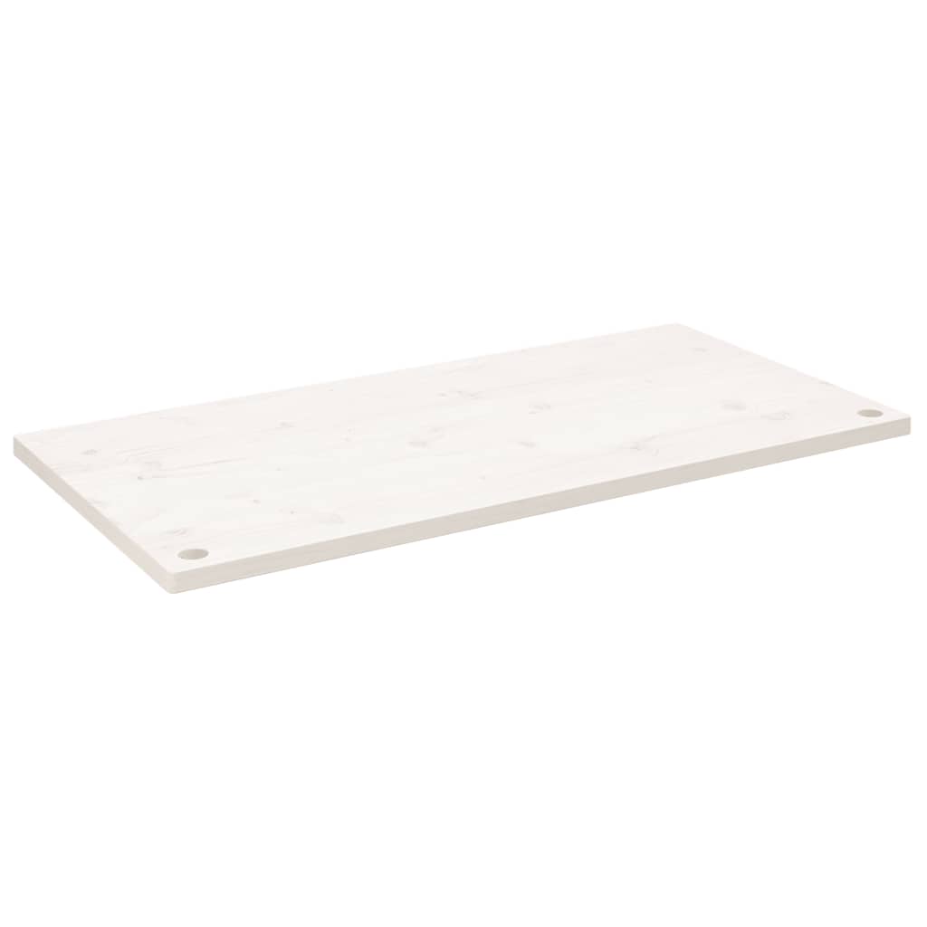 vidaXL Deska psacího stolu bílá 100 x 60 x 2,5 cm masivní borové dřevo