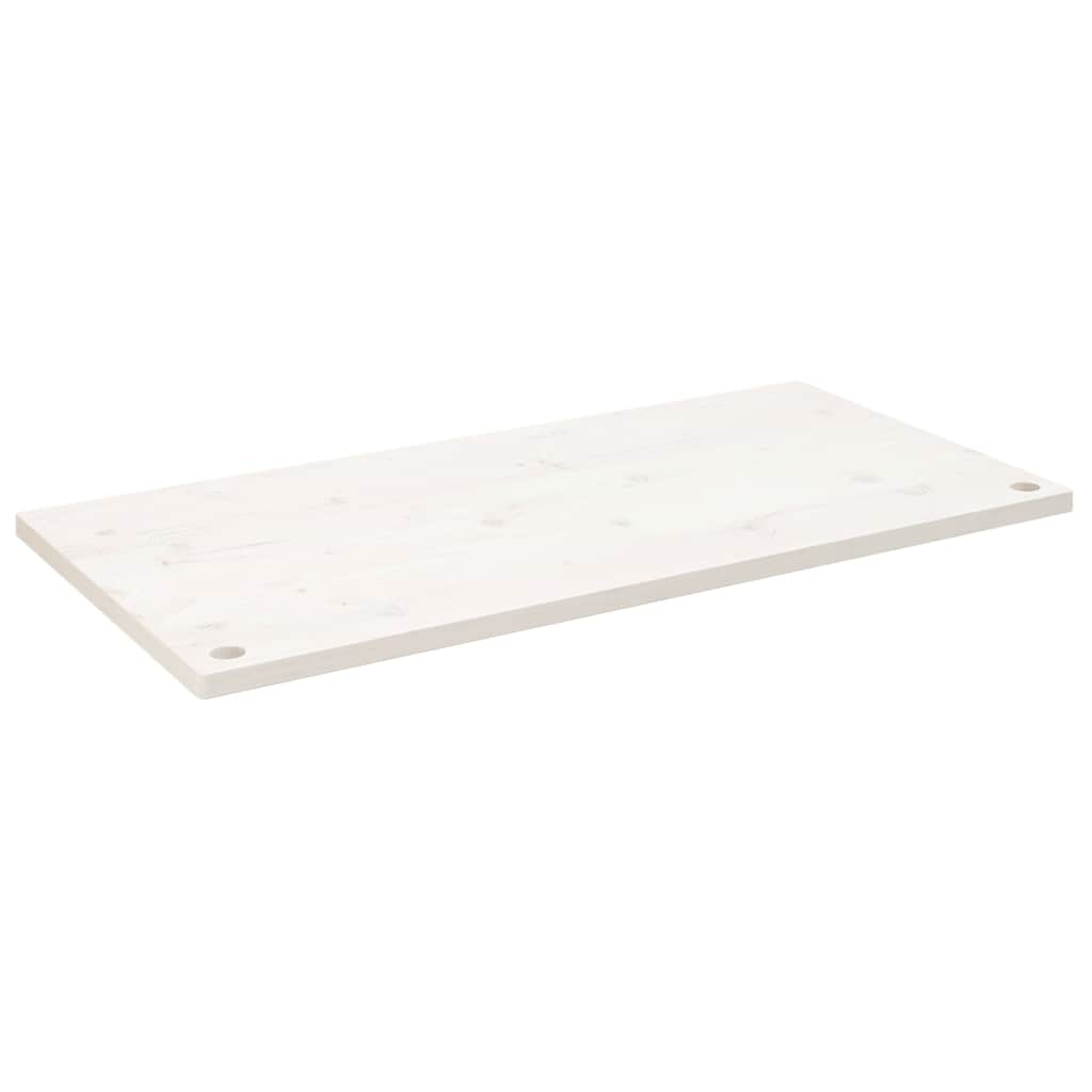 vidaXL Deska psacího stolu bílá 110 x 60 x 2,5 cm masivní borové dřevo
