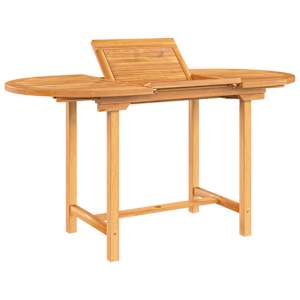 Rozkládací zahradní stůl 110–160x80x75 cm masivní teakové dřevo - obrázek 4