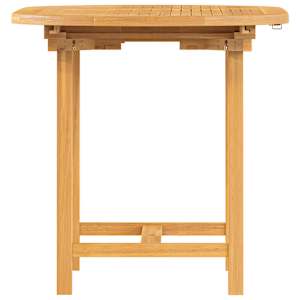 Rozkládací zahradní stůl 110–160x80x75 cm masivní teakové dřevo - obrázek 6
