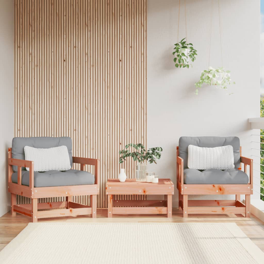 Gartenstühle mit Kissen 2 Stk. Massivholz Douglasie kaufen